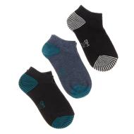 3x Paires de Chaussettes Bleu/Noir à Motifs Fille Dim Fantaisie pas cher