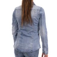 Chemise en Jeans Bleu Femme Monday Premium vue 2