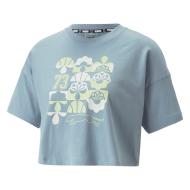 T-shirt Bleu Femme Puma Crop Tee 1 pas cher