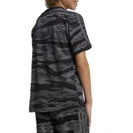 Graues Adidas Camo-T-Shirt für Jungen Ansicht 2