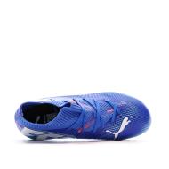 Chaussures de Foot Bleues Enfant Puma Future 7 Match FG/AG vue 4