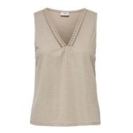 Débardeur Beige Femme JDY Crochet pas cher