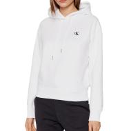 Sweat à Capuche Blanc Femme Calvin Klein Jeans Embroidery