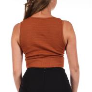 Brassière de Sport Marron Femme No Publik Iris Terre vue 2