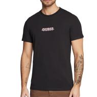 T-shirt Noir Homme Guess Maksim