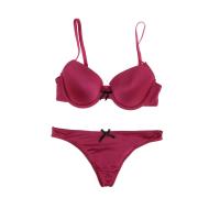 Ensemble Soutien-gorge & Tanga Fuchsia Femme Twinday pas cher