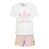 Ensemble Blanc Fille Adidas Graphique pas cher