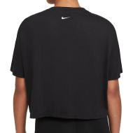 T-Shirt De Sport Noir Femme Nike Dry Graphic Crop-Top vue 2