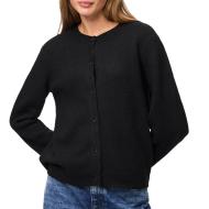 Gilet Noir Femme Pieces Malou pas cher