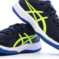 Asics Upcourt 6 Herren Padel Schuh Marine/Gelb Fluo Ansicht 7