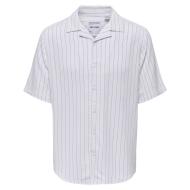 Chemise Blanche/Vert Homme Only & Sons 22034523 pas cher