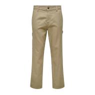 Cargohose Beige Herren Only & Sons Sedge Carpenter Straight Ansicht 3