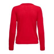 Pull Rouge Femme Only Xmas Winter vue 2