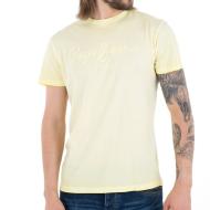 T-shirt Jaune Homme Pepe Jeans West pas cher