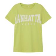 T-shirt Vert/Blanc Garçon Name it Berte pas cher