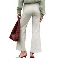 Jean Wide Blanc Femme Vert Oraije Victorine vue 2