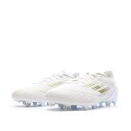 Chaussures de football Blanches/Doré Garçon Adidas F50 League vue 6
