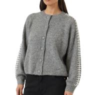 Gilet Gris Femme YAS Knit pas cher
