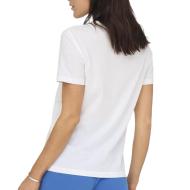 T-Shirt Blanc/Bleu Femme JDY Michigan Life vue 2