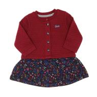 Robe Marine/Fuchsia à fleurs Fille EOM Emini pas cher