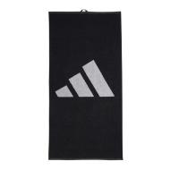 Serviette Noire/Blanche Homme Adidas 3bar Towel Smal pas cher