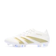 Chaussures de Foot Blanc/Doré Homme Adidas Predator Club FxG pas cher