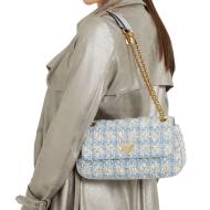 Sac Bandoulière Blanc/Bleu Guess Xbody Flap vue 4