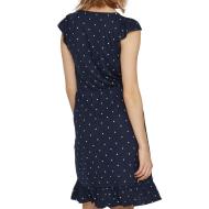 Robe Marine/Pois à volants Femme Vila Mooney vue 2