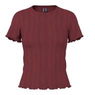 T-Shirt Bordeaux Femme Pieces Marie vue 2