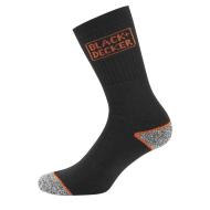 x3 Paires de chaussettes Noires/orange Homme Black & Deckers Plugin pas cher