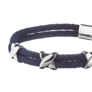 Bracelet Noir Geographical Norway Corde 3 Motifs vue 2