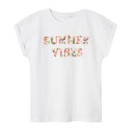 T-shirt Blanc Fille Name it Famma