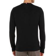 Pull Noir Homme Tommy Hilfiger Pima MW0MW28046 vue 2