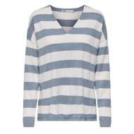 Pull Bleu à Rayures Femme Only Chianti pas cher