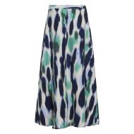 Falda de mujer azul marino/crudo Vila Virano Art ver 2