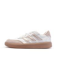 Baskets Blanches/Roses Femme Adidas Courtblock pas cher