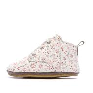 Chaussons Blanc à Fleurs Fille Aster Layas pas cher