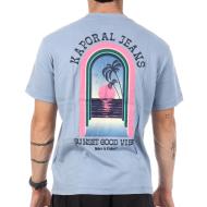 T-Shirt Bleu Homme Kaporal TYGAE vue 2