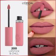 Rouge à Lèvres Liquide Mat L'Oréal Paris 200 Lipstick & Chill vue 2