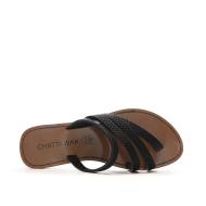 Sandales Noires Femme Chattawak ROXANNE vue 4
