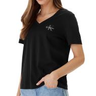 Lot de 2 T-shirts Noir/Bleu Femme Calvin Klein Jeans Monologo vue 2