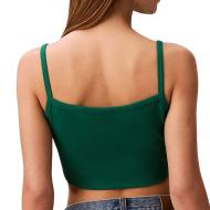 Brassière Verte Femme Calvin Klein Jeans Woven vue 2