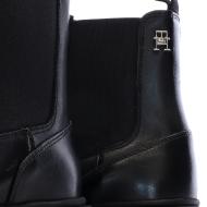 Bottines Noires Femme Tommy Hilfiger Combat Leather Low vue 7