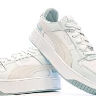 Chaussures Blanc/Bleu Femme Puma Carina Street VTG vue 7