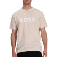 T-Shirt Beige Homme Hugo Boss Tiburt 354 pas cher