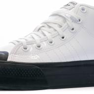 Baskets Blanc/Noir Femme Adidas Adidas Nizza vue 7