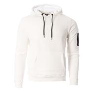 Sweat à Capuche Blanc Homme Just Emporio AJELY pas cher