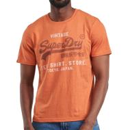 T-Shirt Orange Homme Superdry Vl pas cher