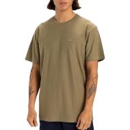 T-Shirt Kaki Homme Quiksilver Slub roundneck pas cher