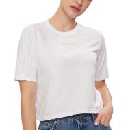 T-shirt Blanc Femme Calvin Klein Jeans 00GWS4K234 pas cher